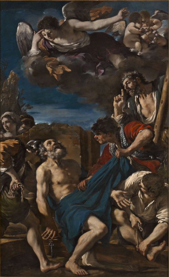 Martirio de san Pedro - Guercino
