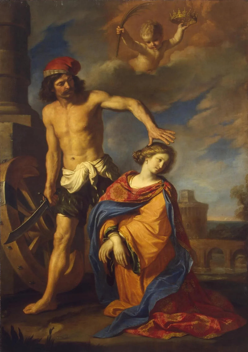 Martirio de Santa Catalina - Guercino