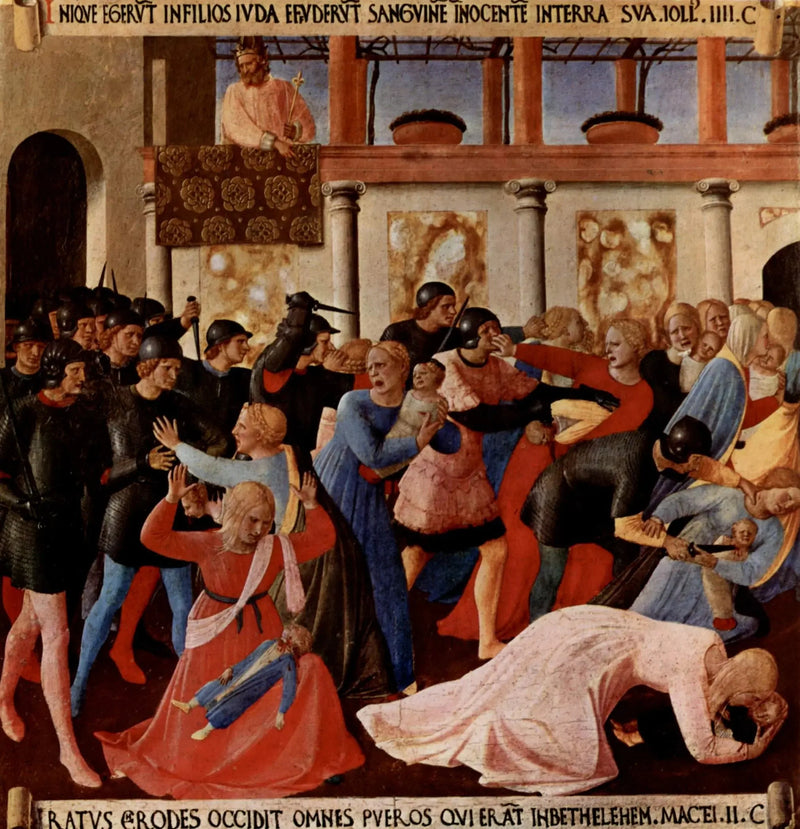 Masacre de los Inocentes en Belén - Fra Angelico