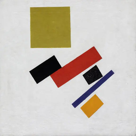 Masas pictóricas en movimiento. Composición suprematista - Kazimir Malevich