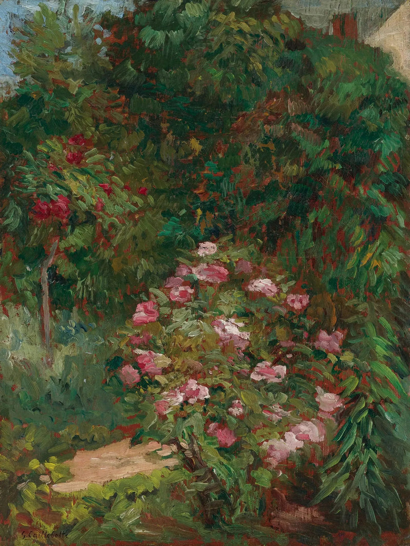 Macizo de flores, jardín del Petit Gennevilliers - Gustave Caillebotte