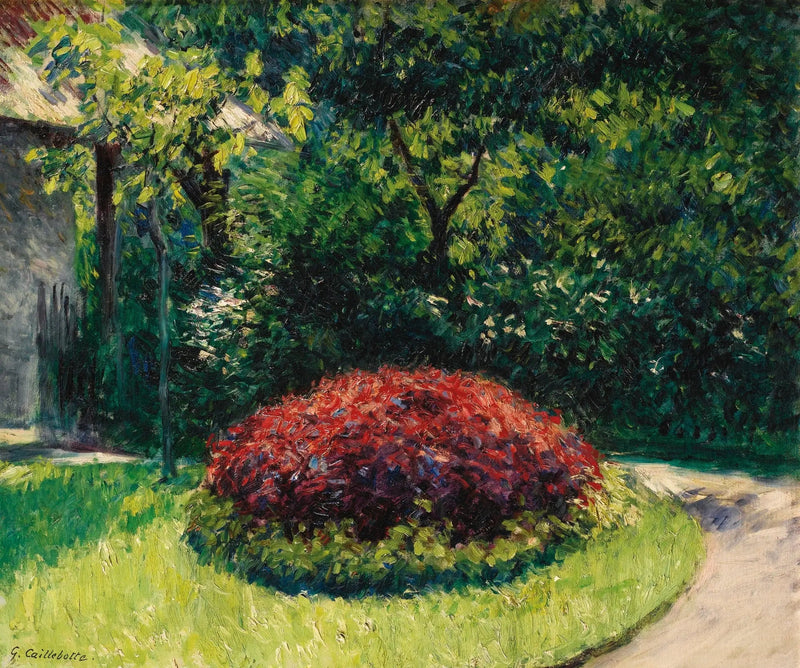 Macizo de flores, jardín del Petit Gennevilliers - Gustave Caillebotte