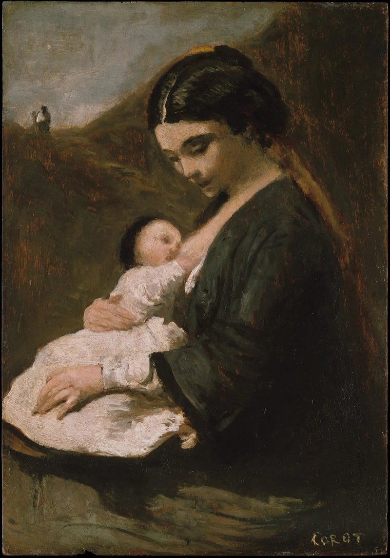 Maternidad - Jean-Baptiste Camille Corot
