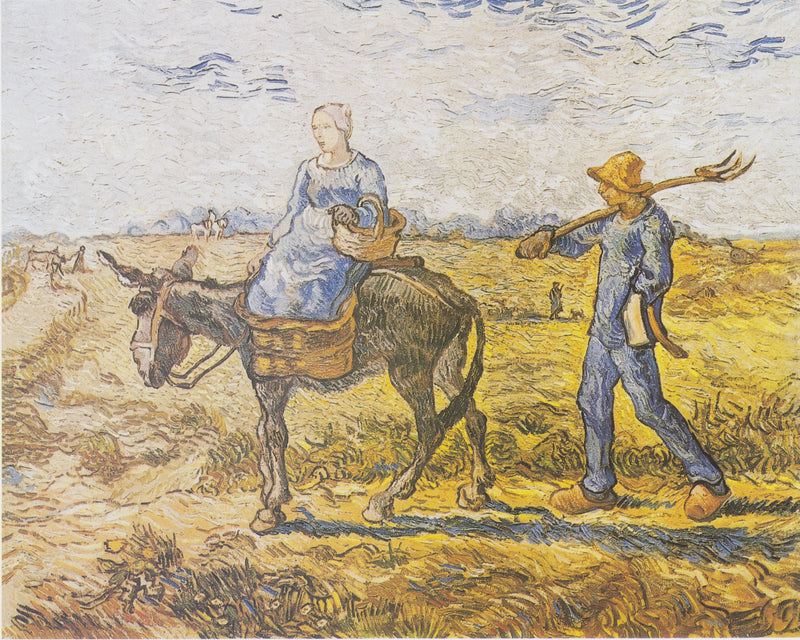 Mañana. Al trabajo (después de Millet) - Vincent van Gogh