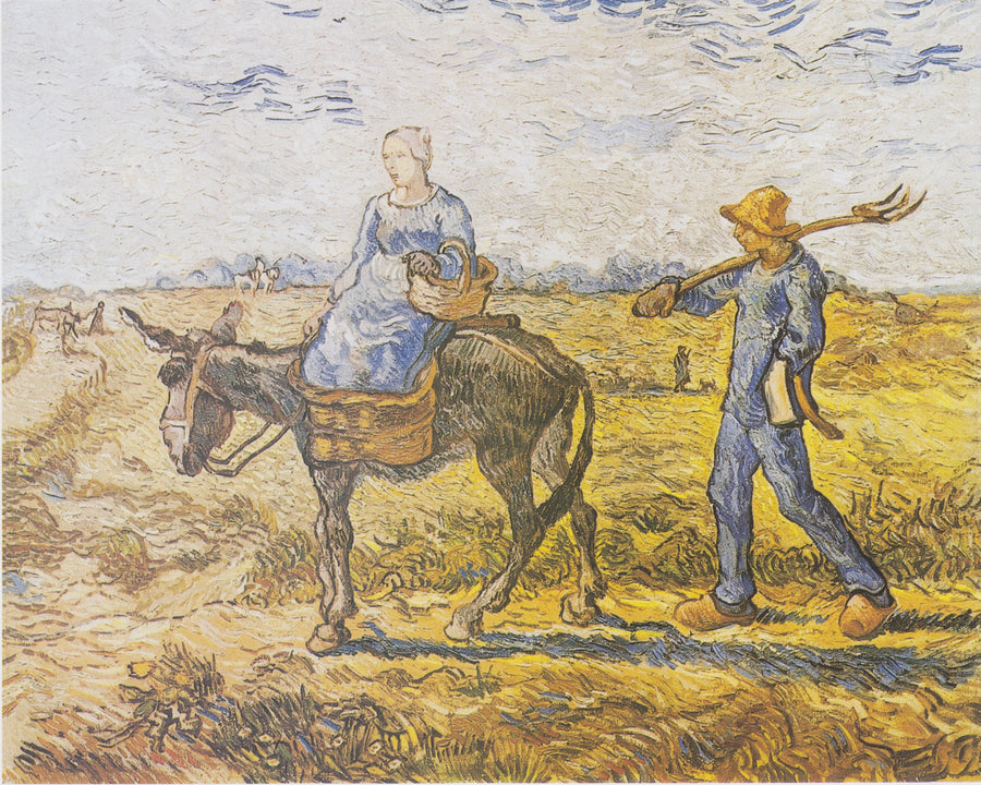 Mañana. Al trabajo (después de Millet) - Vincent van Gogh