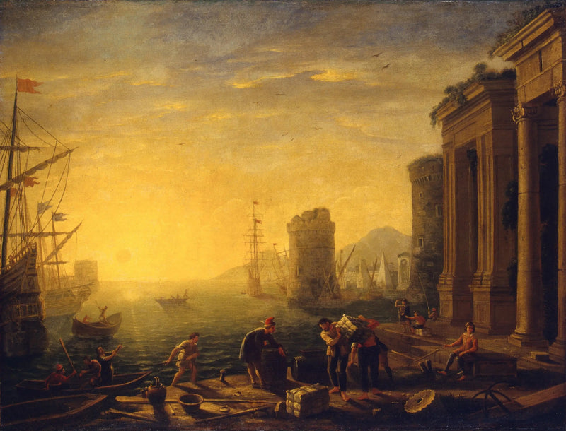Mañana en el puerto - Claude Lorrain