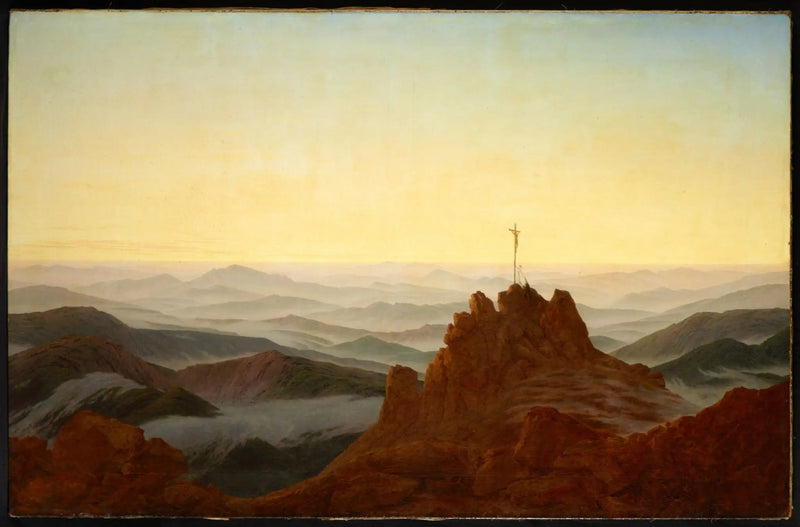 Mañana en los Montes de los Gigantes - Caspar David Friedrich