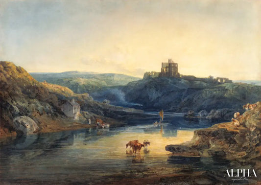 Matin d'été au château de Norham - William Turner - Reproductions de tableaux et peintures haut de gamme