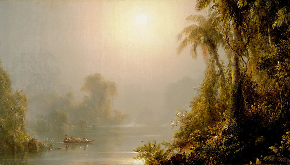 Matin sous les tropiques - Frederic Edwin Church image 1 copie de tableau peinte à la main
