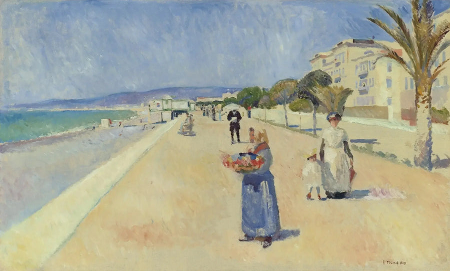Mañana en el paseo de los Ingleses - Edvard Munch