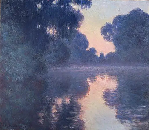 Mañana en el Sena - Claude Monet