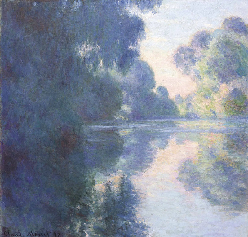 Mañana en el Sena - Claude Monet