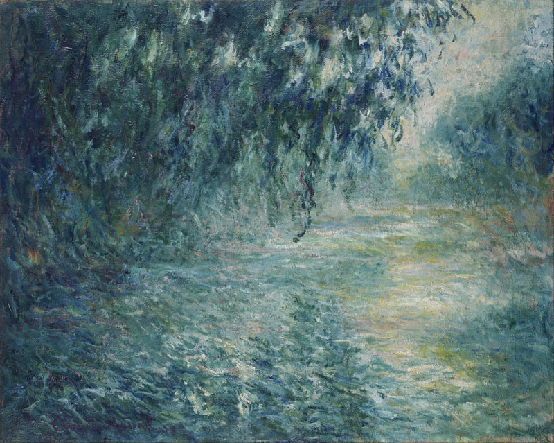 Mañana sobre el Sena, tiempo de lluvia - Claude Monet