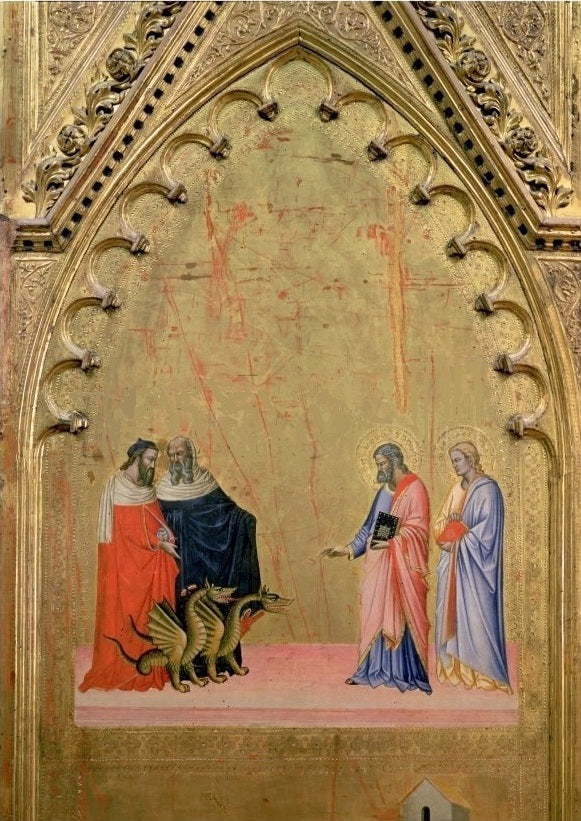 Matthew Quelling Dragón - Andrea Orcagna