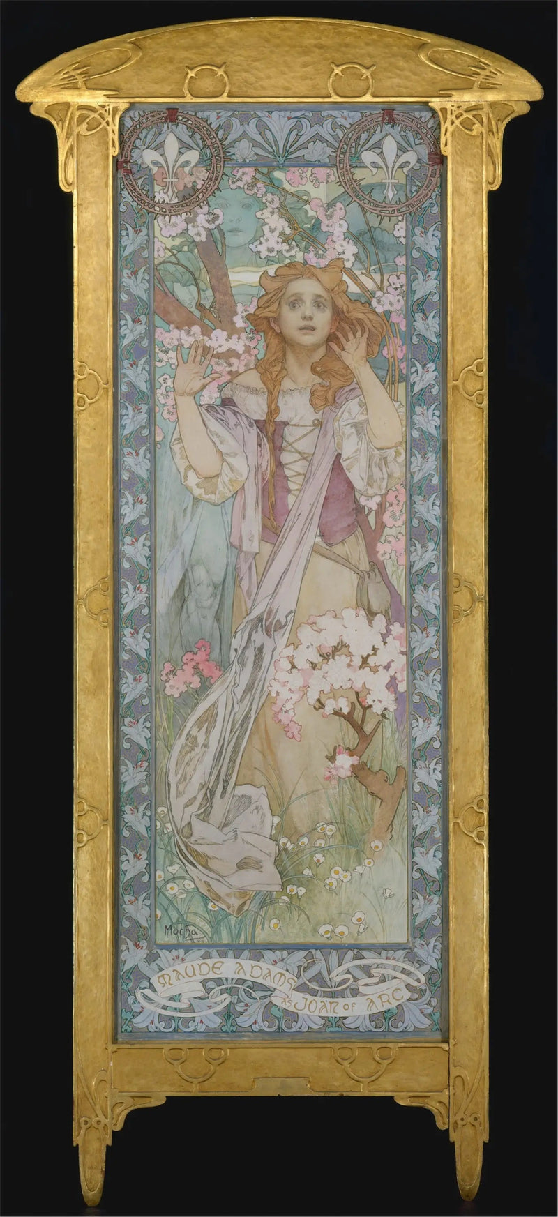 Maude Adams en el papel de Juana de Arco - Alphonse Mucha