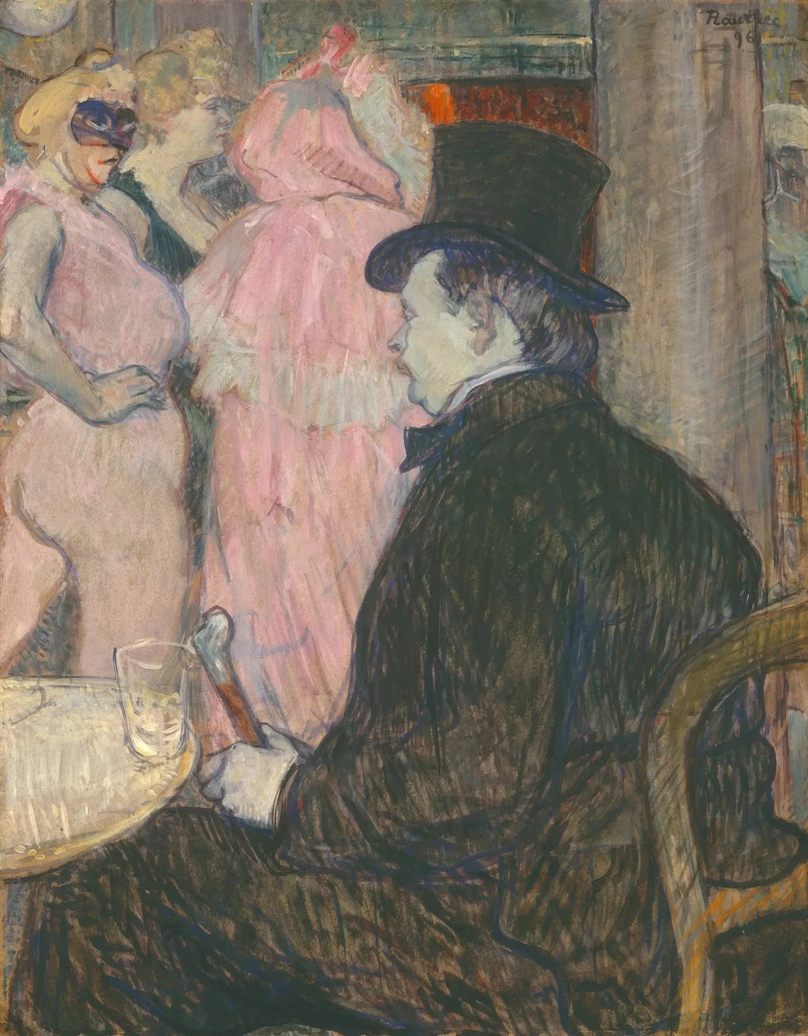Maxime Dethomas: En el Baile de la Ópera - Henri de Toulouse-Lautrec