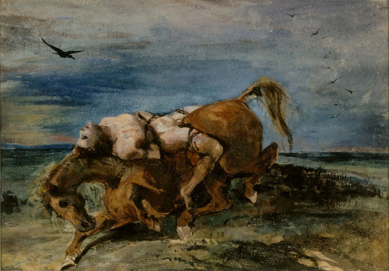Mazeppa sobre el caballo moribundo - Eugène Delacroix