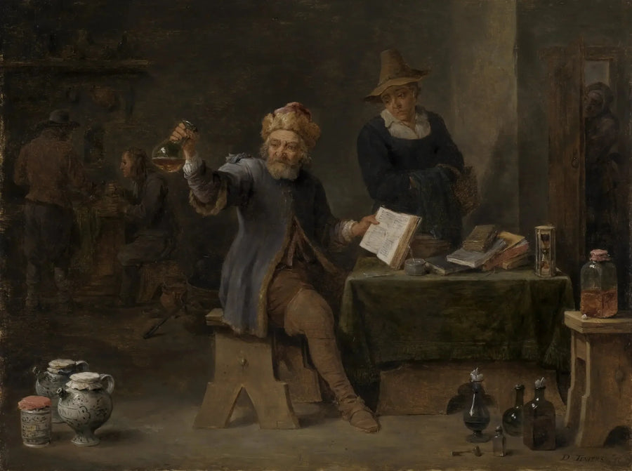 Médico del pueblo - David Teniers el Joven
