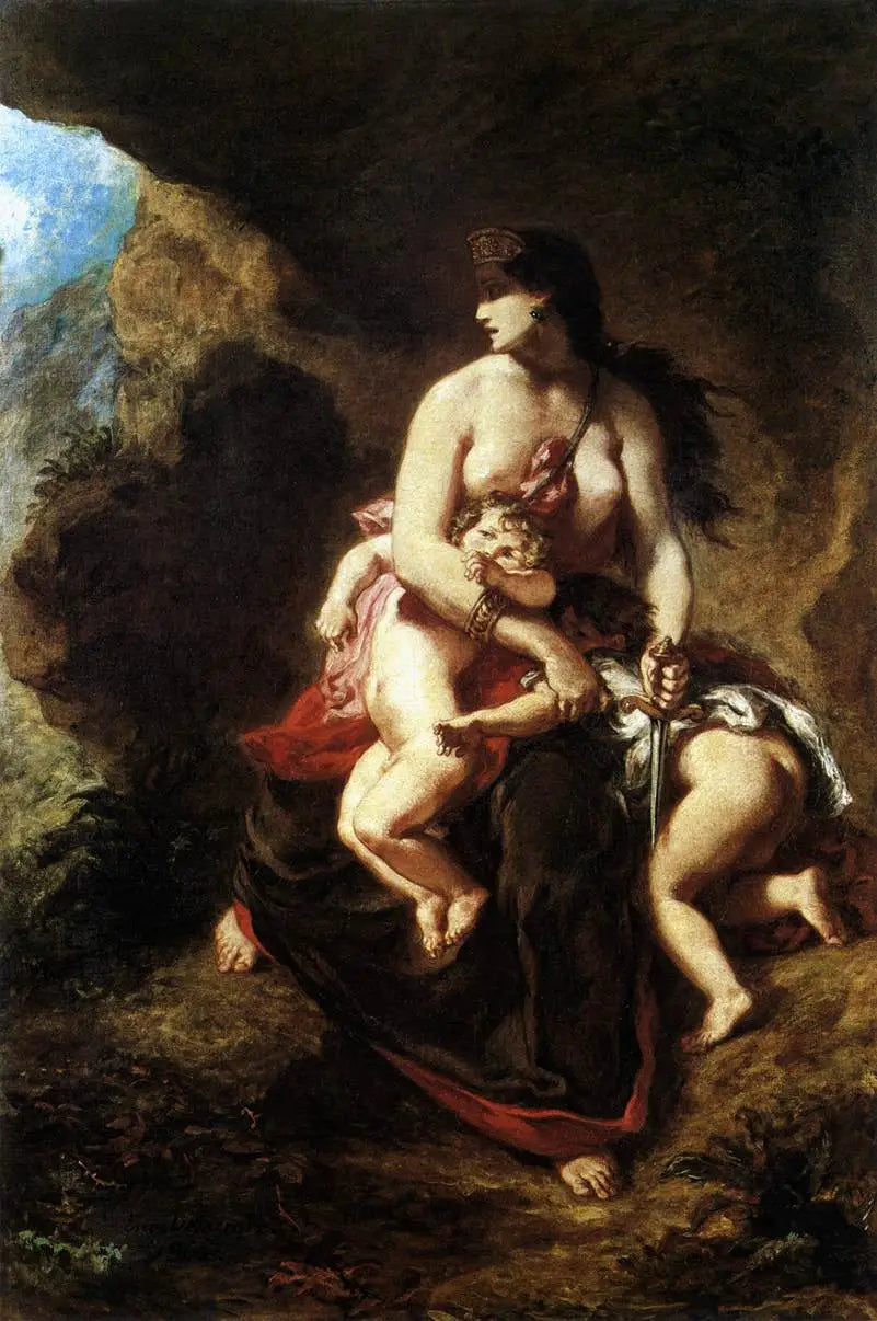 Médée furieuse - Eugène Delacroix image 1 reproduction de peinture à l’huile