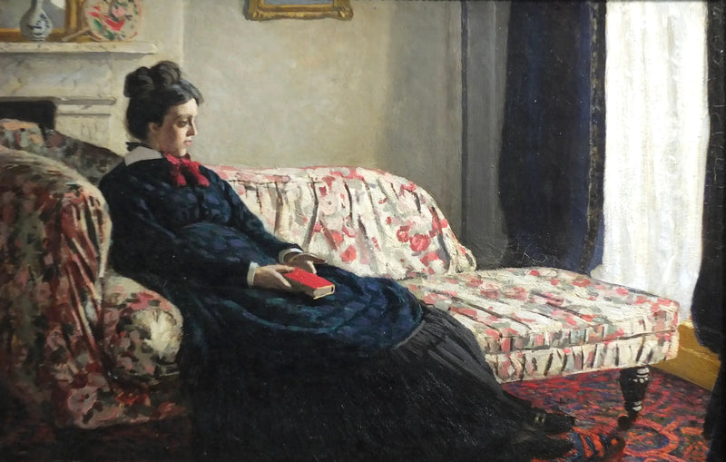 Meditación. Madame Monet en el sofá - Claude Monet