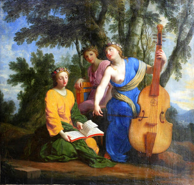 Melpomène Érato et Polymnie - Eustache Le Sueur - Alpha Reproduction