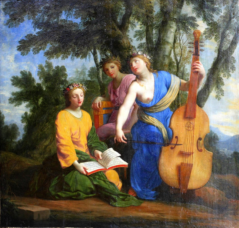 Melpómene, Érato y Polimnia - Eustache Le Sueur