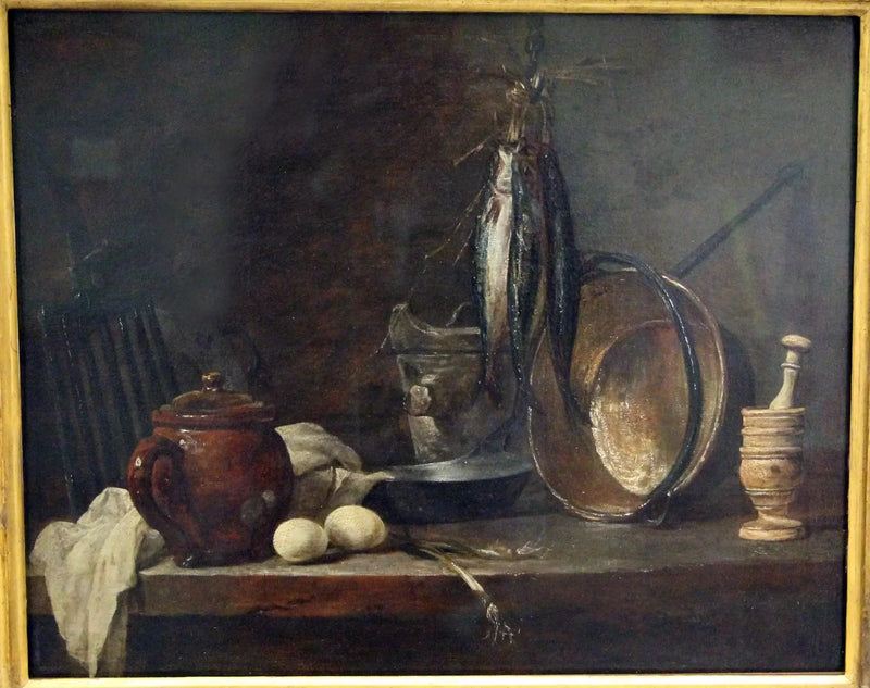 Menú de maigre y utensilios de cocina - Jean Simeón Chardin