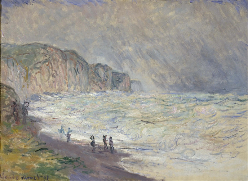 Mar agitada en Pourville - Claude Monet