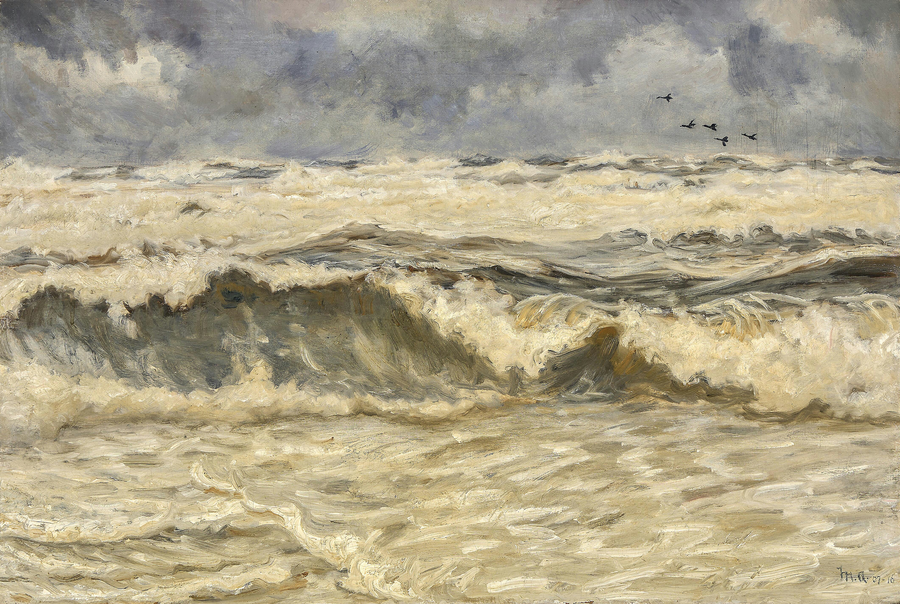 Mar agitado. -Michael Peter Ancher