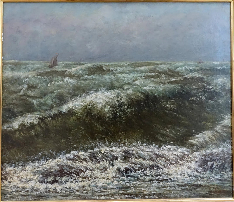 Mar de Tormenta - Gustave Courbet