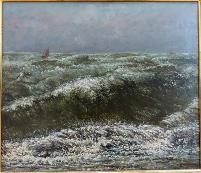 Mar de Tormenta - Gustave Courbet