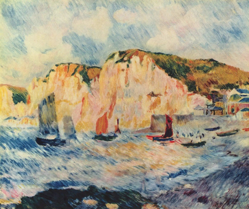 Mar y acantilados - Pierre-Auguste Renoir
