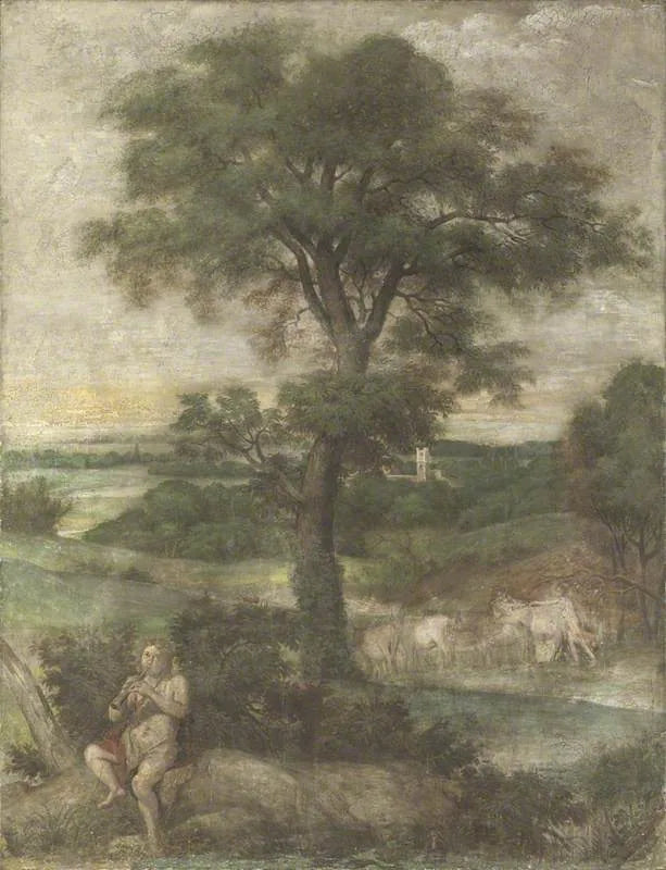 Mercurio volador los rebaños de Admeto - Domenichino
