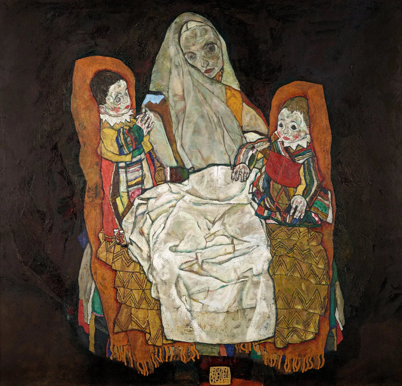 Madre con dos hijos III - Egon Schiele