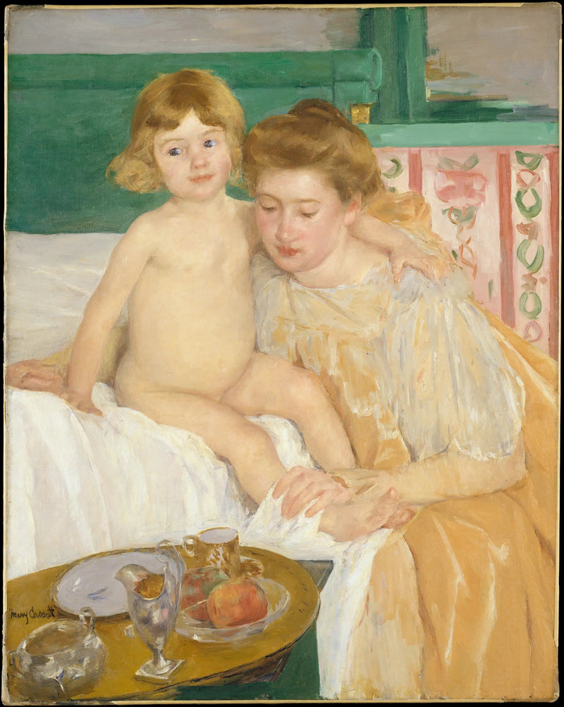 Madre e hijo (bebé levantándose de su siesta) - Mary Cassatt