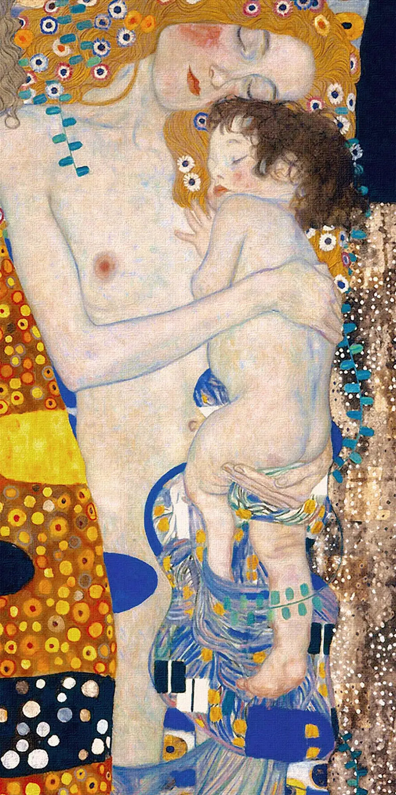 👩‍👦 Madre e hijo (Detalle II de Las Tres Edades de la Mujer) – Gustav Klimt (1905)