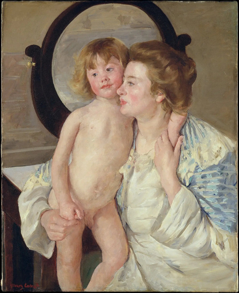 Madre e Hijo (El espejo ovalado) - Mary Cassatt