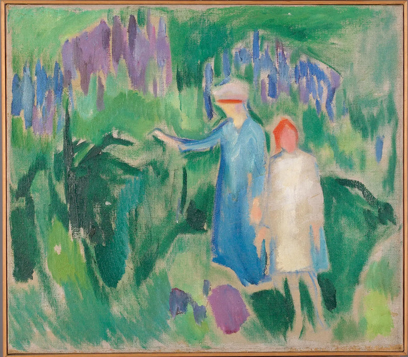 Madre e Hija en el jardín - Edvard Munch