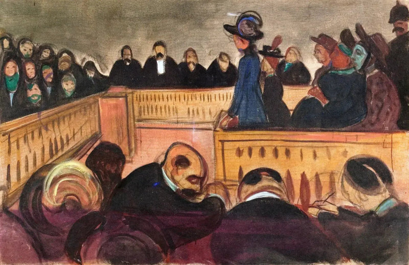Madres adoptivas en el tribunal - Edvard Munch