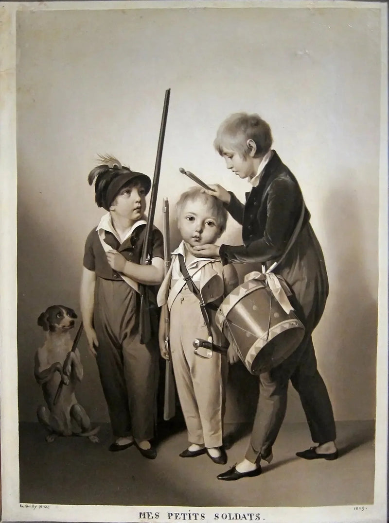 Mis pequeños soldados - Louis-Léopold Boilly