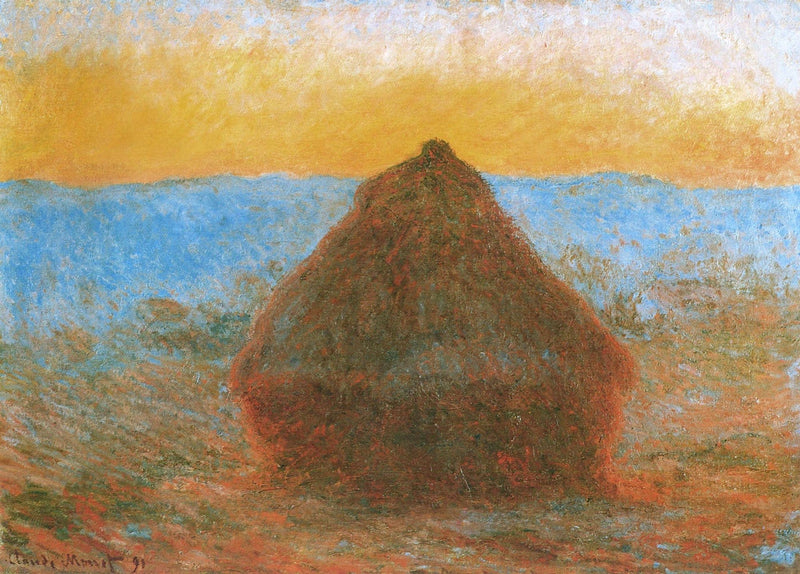 Muela abrasiva al atardecer W1285 - Claude Monet