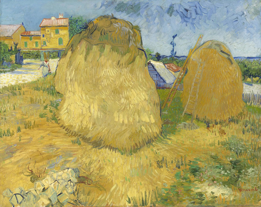 Montones de heno en Provenza - Vincent van Gogh