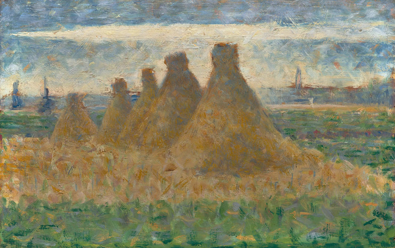 Montones de heno - Georges Seurat