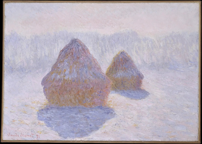 Meules, efecto de invierno - Claude Monet
