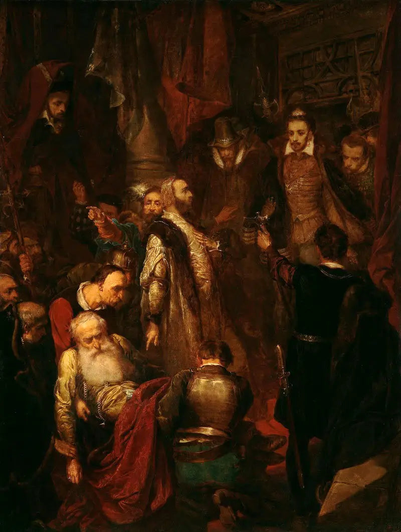 Asesinato de Wapowski durante la coronación de Enrique Walezy por Jan Matejko - Jan Matejko