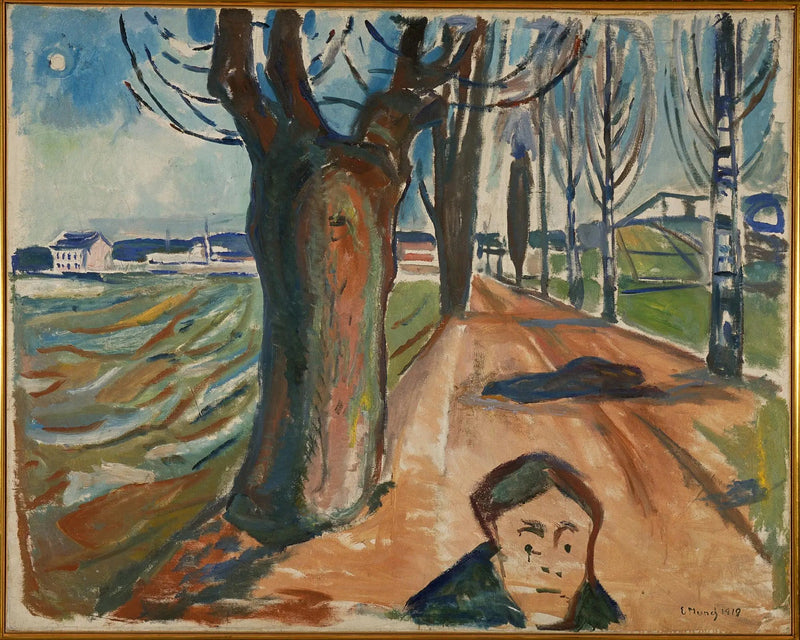 Asesinato en la carretera - Edvard Munch