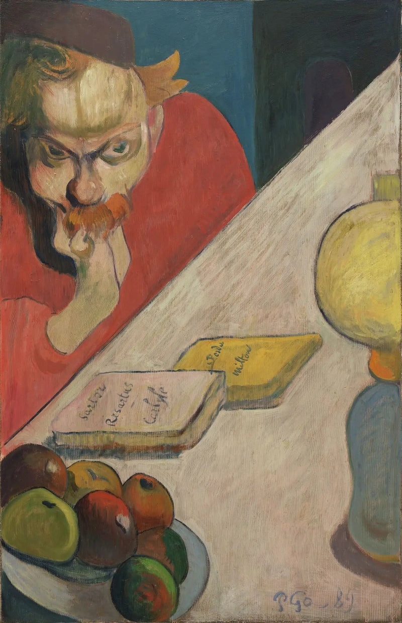 Meyer de Haan (Bajo la lámpara) - Paul Gauguin