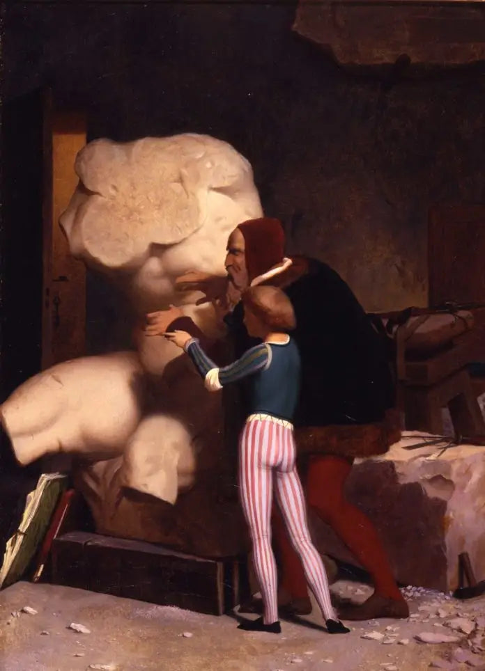 Miguel Ángel en su taller - Jean-Léon Gérôme
