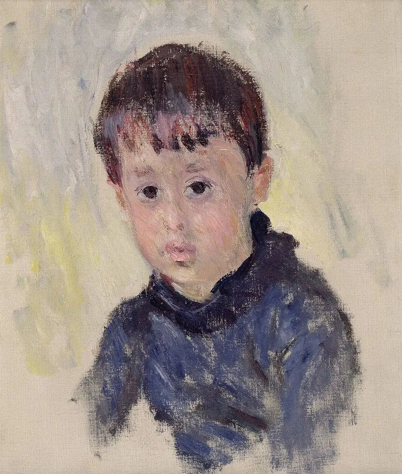 Michel Monet con su suéter azul - Claude Monet