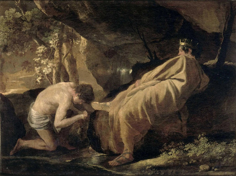 Midas en la fuente del Pactole - Nicolas Poussin